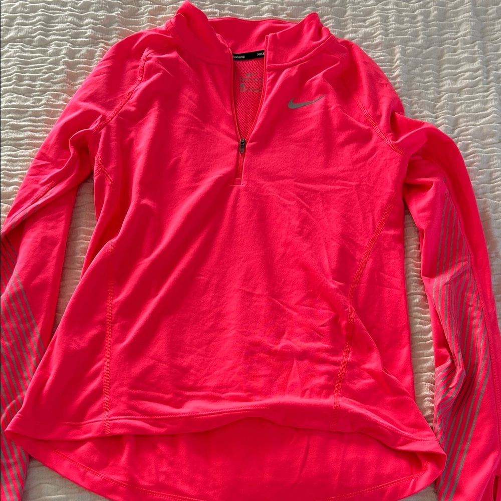 Nike Women's Vibrant Pink Long Sleeve Tee